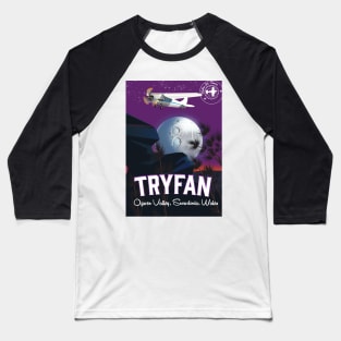 Tryfan Wales travel poster Baseball T-Shirt